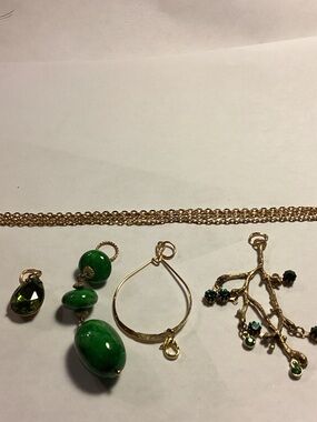 Interchangeable pendants (4) :  hello green lovers